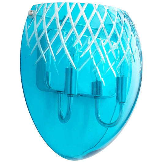 Cyan Design 07638 Etched Sconce 2-Light - Blue