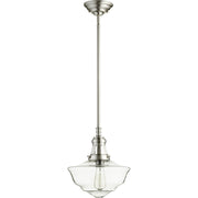 Quorum 801-12-65 Pendant - Satin Nickel W/ Clear