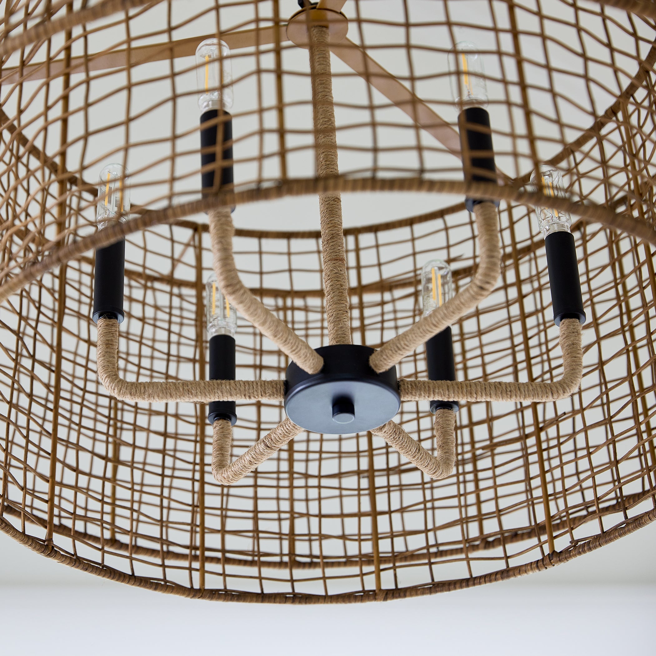 Quorum Abaca 8023-6-59 Pendant - Matte Black