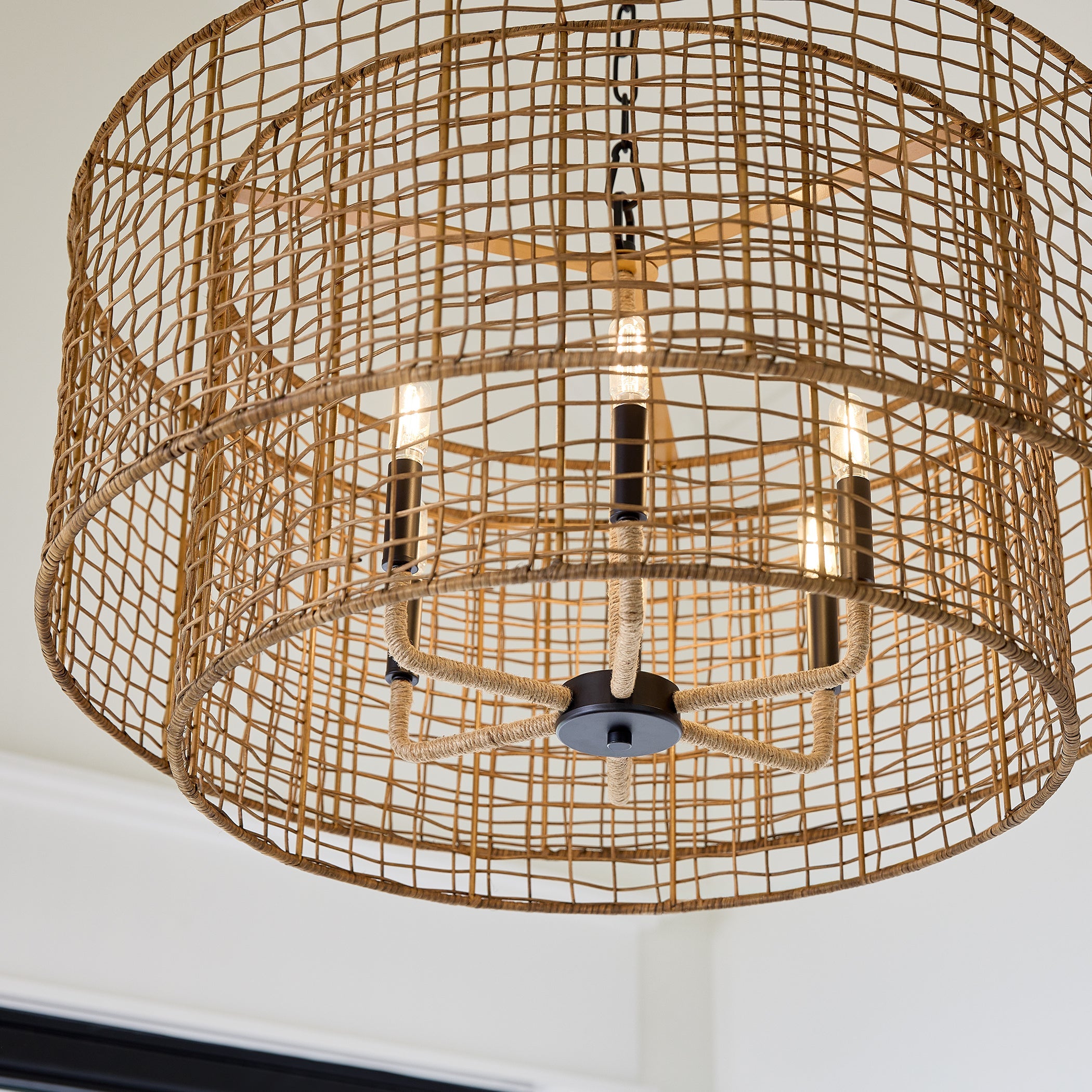 Quorum Abaca 8023-6-59 Pendant - Matte Black