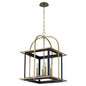 Quorum International LACY 8216-4-5980 Exterior - Matte Black With Aged Brass