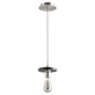 Quorum 822-1565 Pendant - Satin Nickel W/ Black Marble