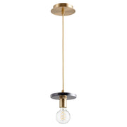 Quorum 822-1580 Pendant - Aged Brass W/ Black Marble