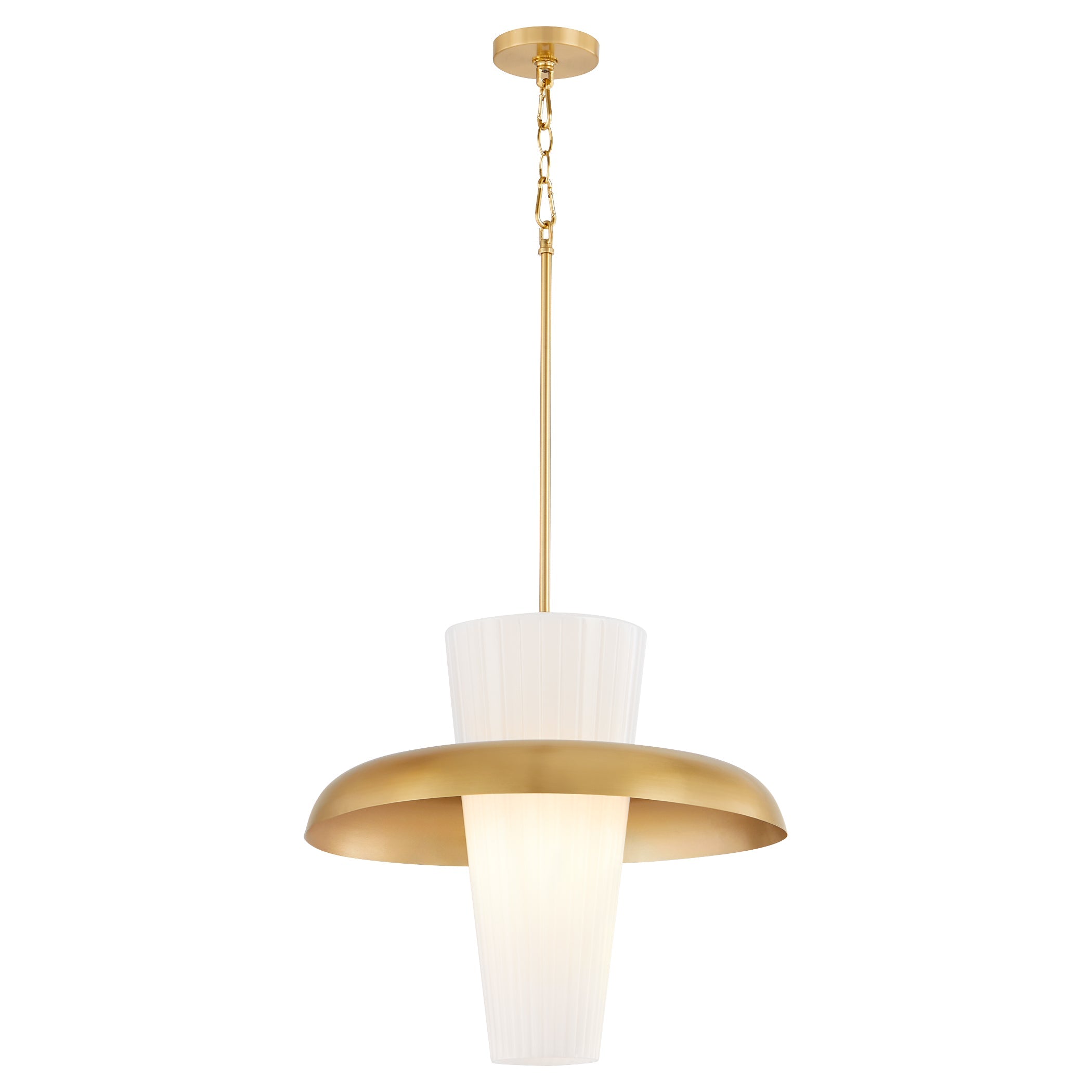 Quorum Mallory 8227-16-80 Pendant - Aged Brass
