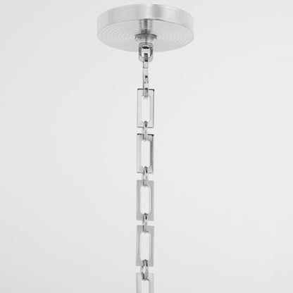 Quorum 8228-4-14 Pendant, UL Damp Rated, Chrome