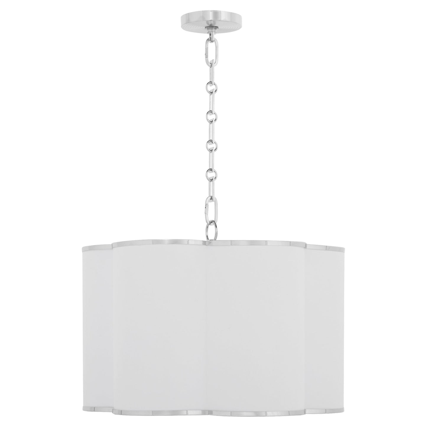 Quorum 8228-4-14 Pendant, UL Damp Rated, Chrome
