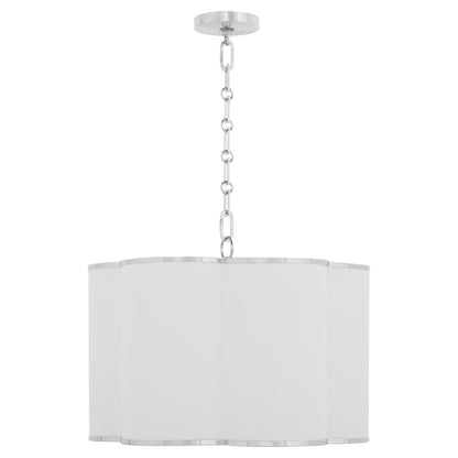 Quorum 8228-4-14 Pendant, UL Damp Rated, Chrome