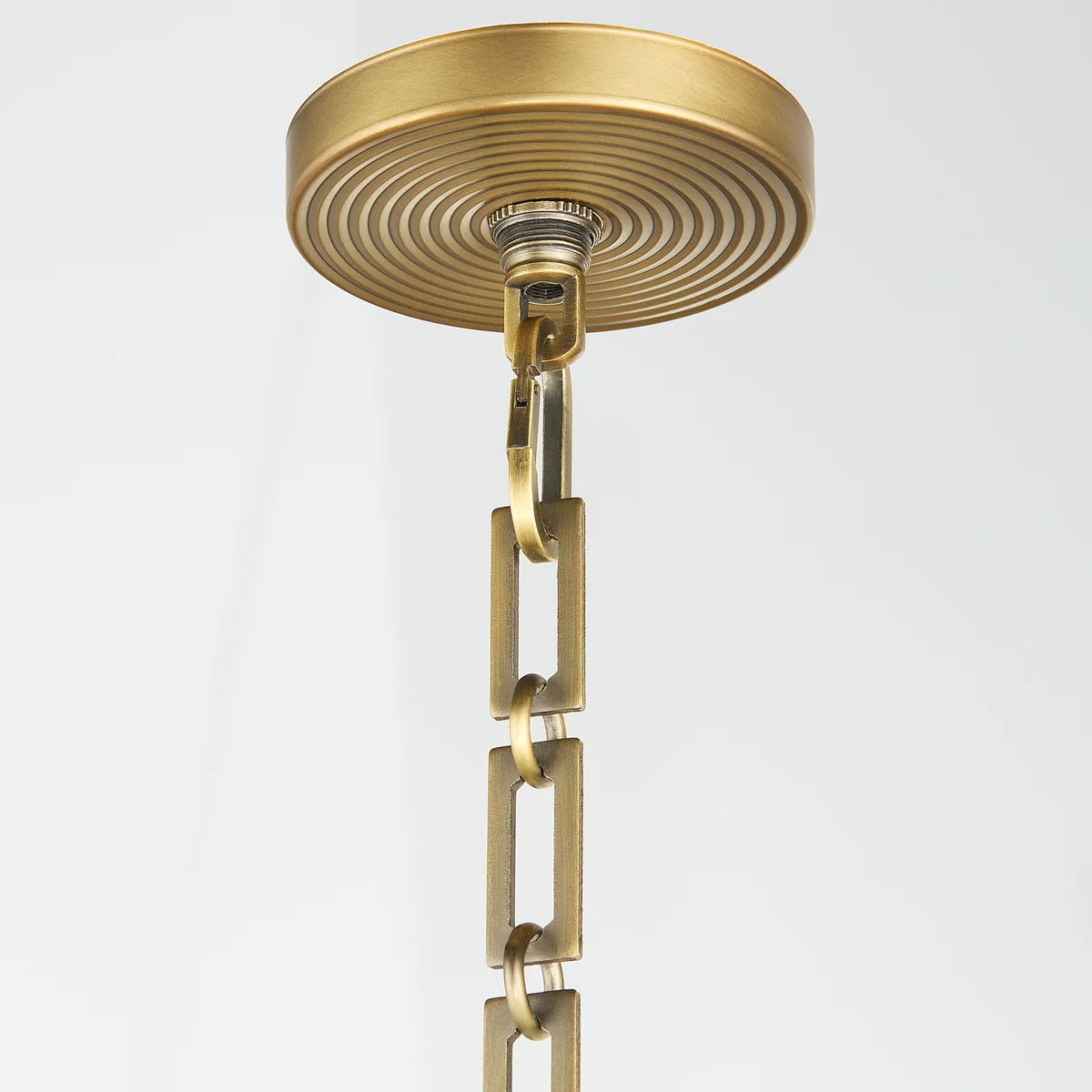 Quorum International BELINDER 8228-4-47 4 Light Fabric Pendant Transitional - Brushed Brass