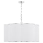 Quorum 8228-6-14 Pendant Light Fixture, UL Damp Rated, Chrome