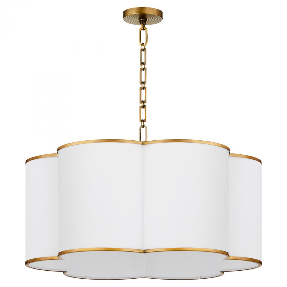 Quorum International WEIR 8228-6-47 Pendant - Non Lacquered Brass