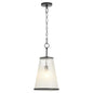 Quorum International PROVIDENCE 8238-13-59 Pendant 13 Inch Milky White Glass Shade Transitional - Matte Black