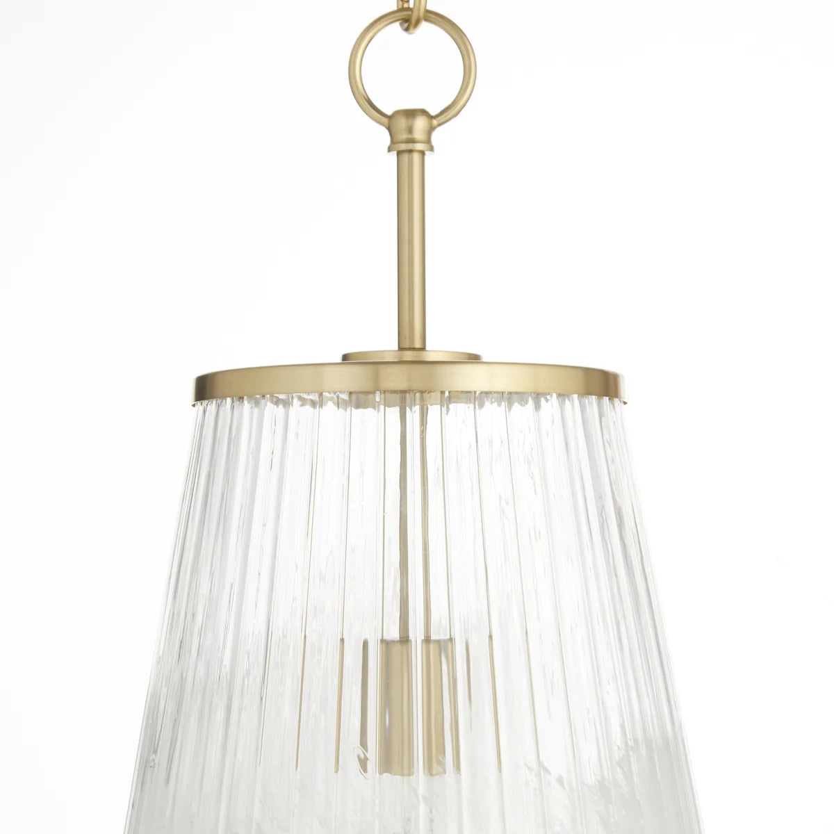 Quorum International PROVIDENCE 8238-13-80 Pendant 13 Inch Milky White Glass Shade Transitional - Aged Brass