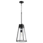 Quorum 827-69 Pendant - Textured Black W/ Clear
