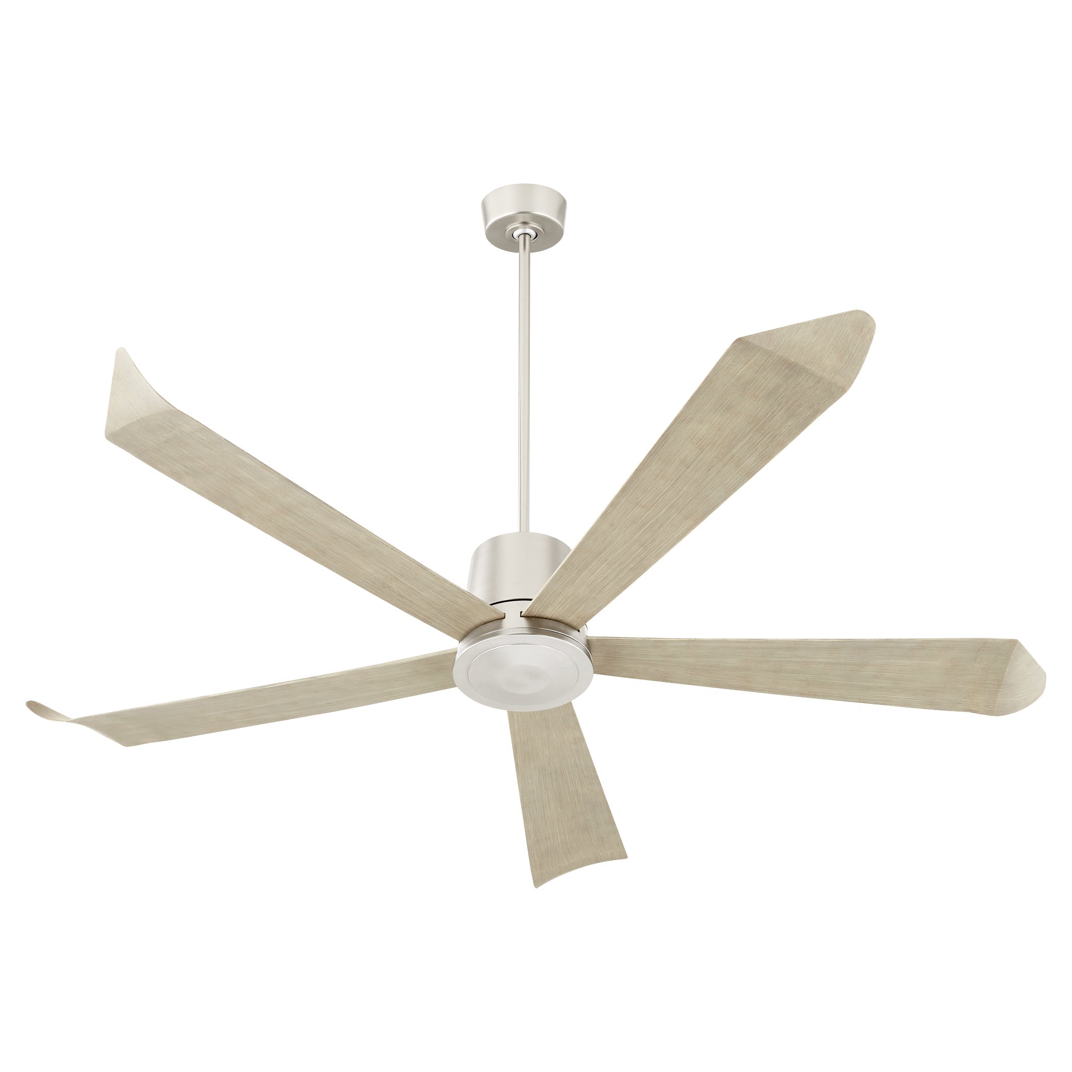 Quorum Rova 82725-65 Patio Fan - Satin Nickel