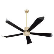 Quorum Rova 82725-80 Patio Fan - Aged Brass