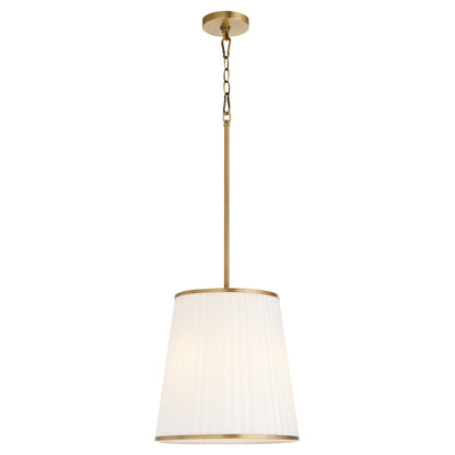 Quorum Marlon 8309-3-47 Pendant, UL Damp Rated, Brushed Brass