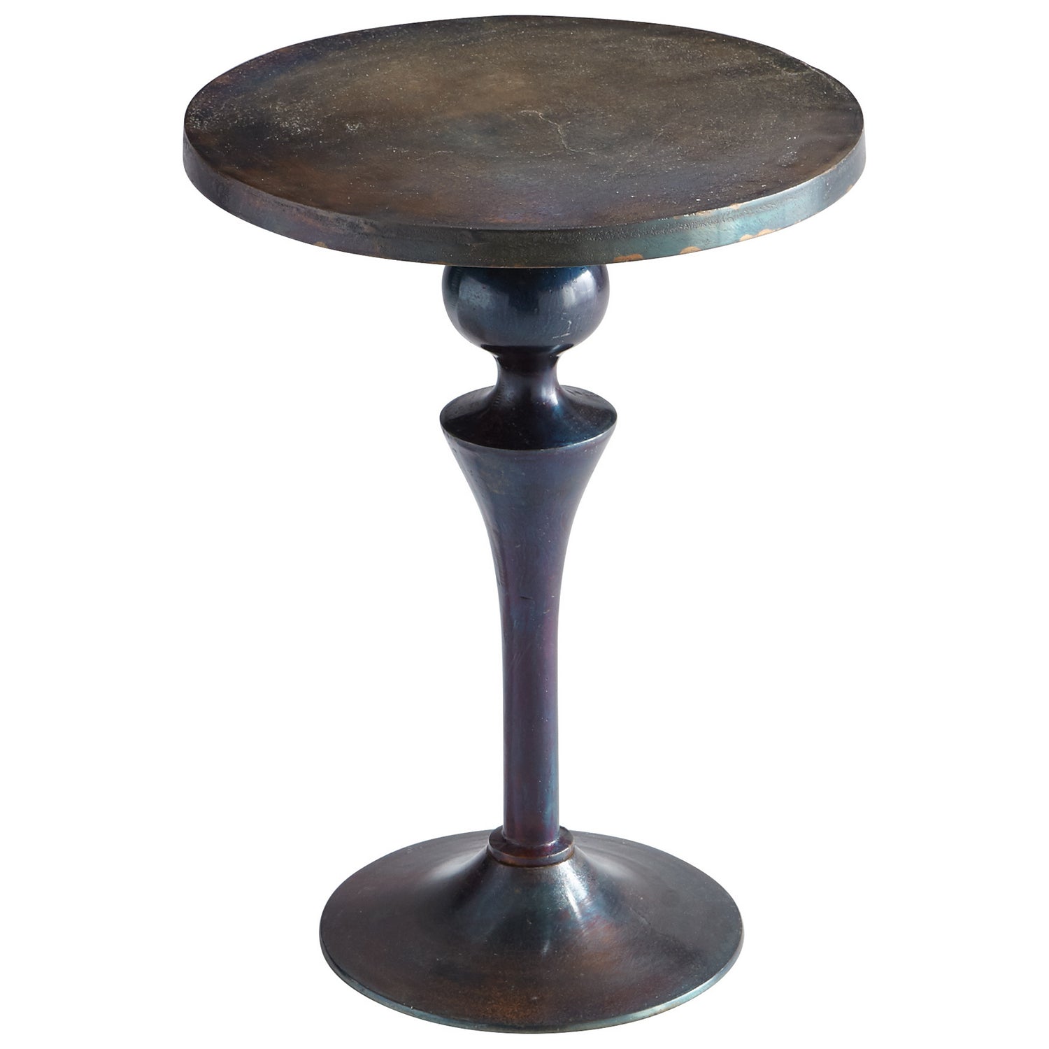 Cyan Design 08297 Gully Side Table - Bronze And Blue - Small