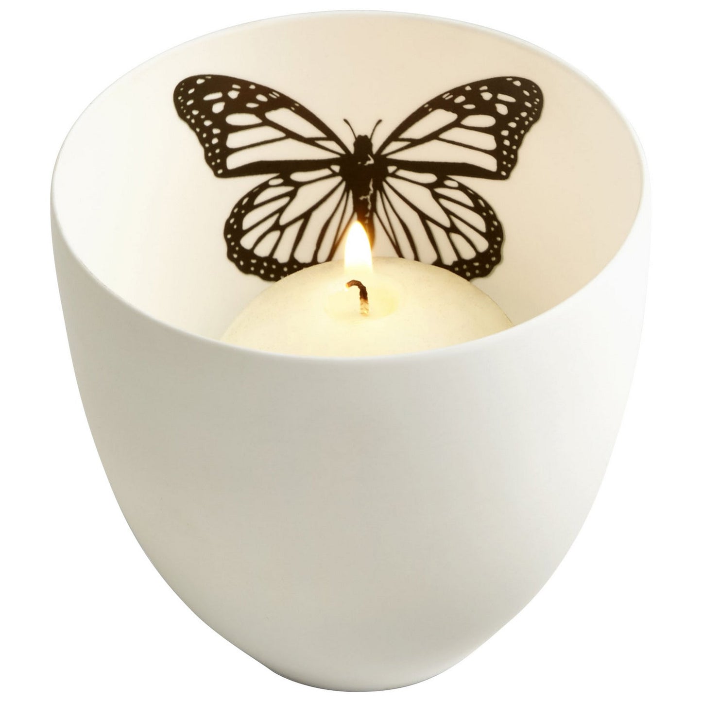 Cyan Design 08498 Petalouda Candleholder - White - Medium