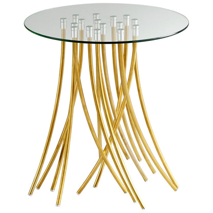 Cyan Design 08580 Tuffoli Table - Satin Brass