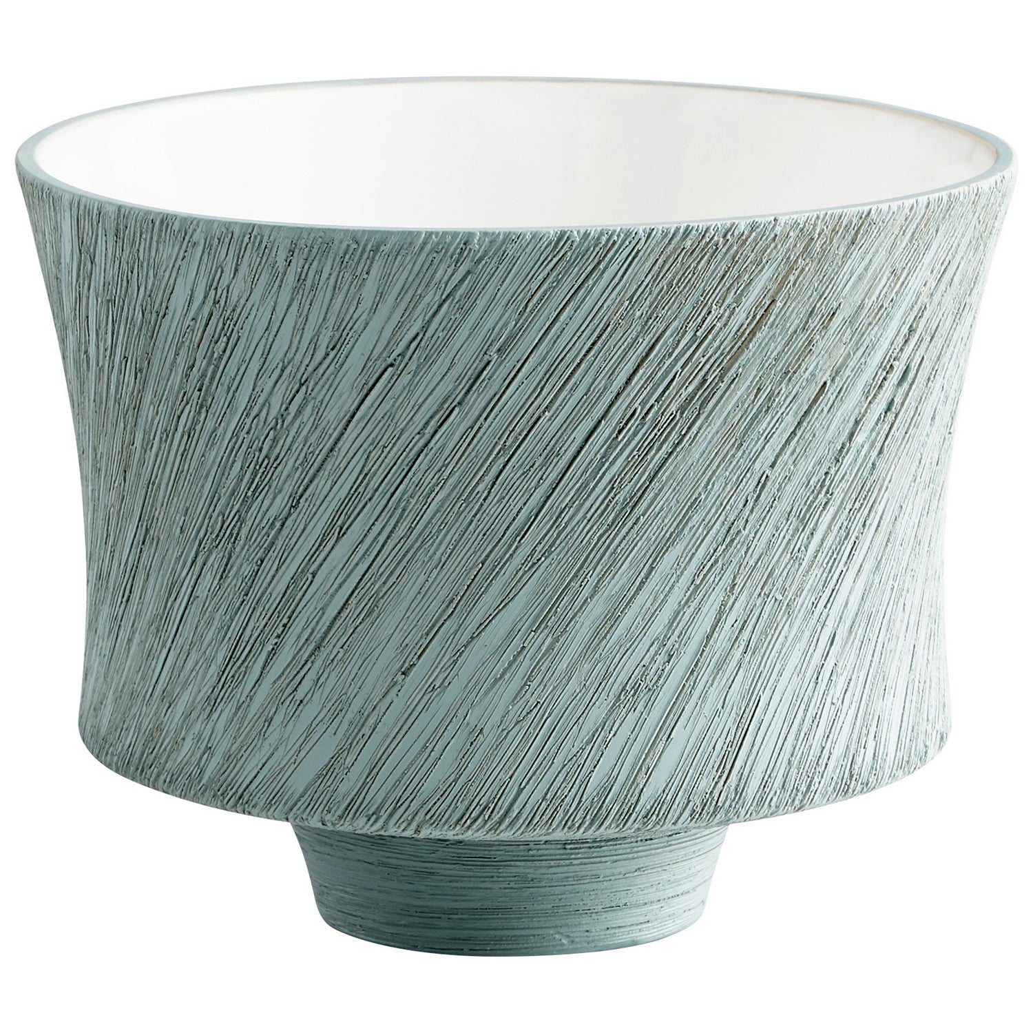 Cyan Design 08736 Selena Slab Planter - Oyster Blue - Small