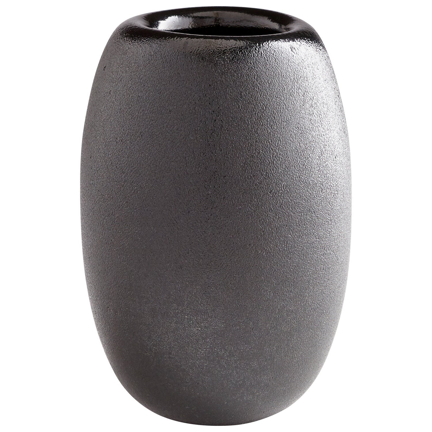 Cyan Design 09470 Round Hylidea Vase - Black - Large