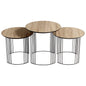 Cyan Design 09629 Electric Moon Nesting Table - Oak Veneer And Black