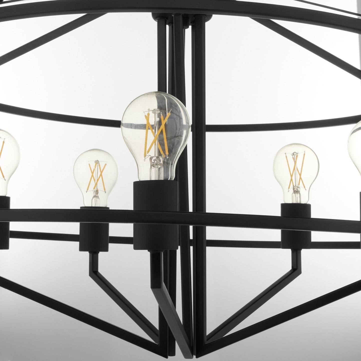 Quorum Tobin 8373-5-59 Pendant, UL Damp Rated, Matte Black