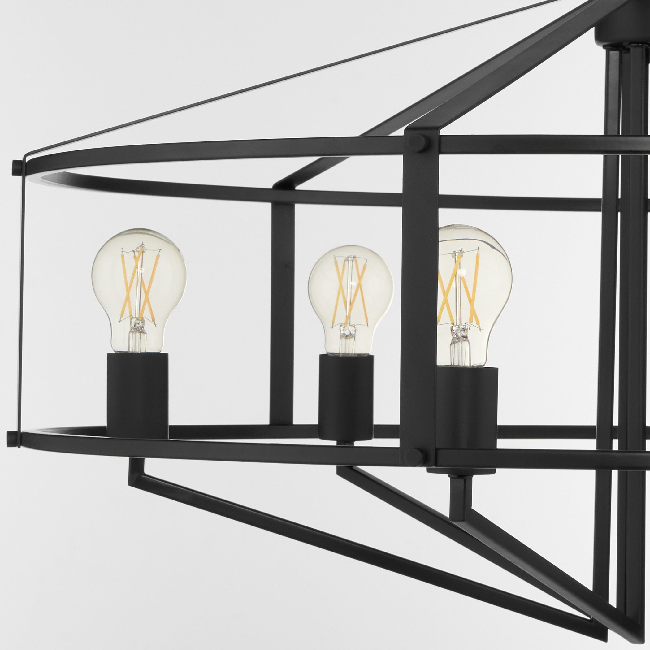 Quorum Tobin 8373-6-59 Pendant, UL Damp Rated, Matte Black