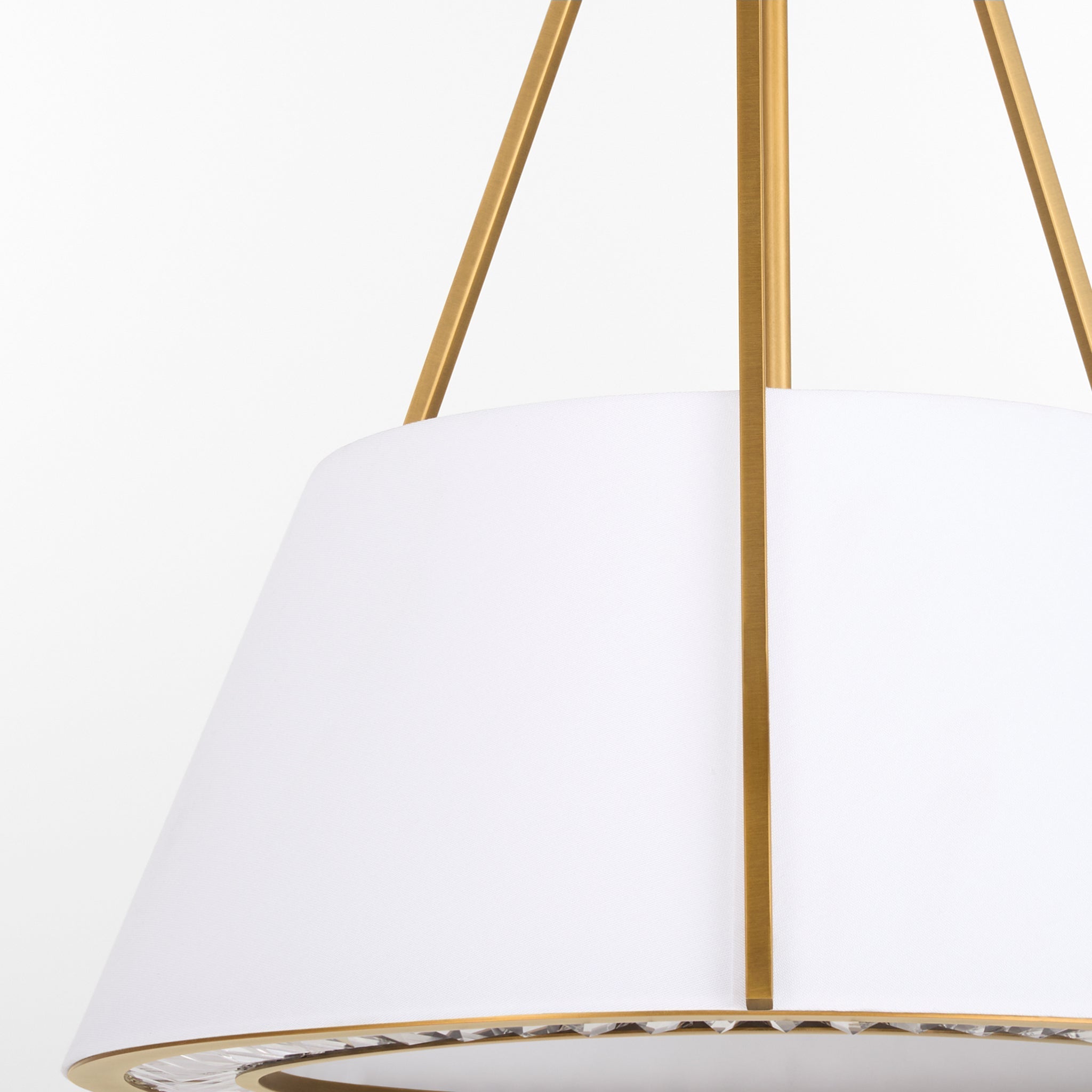 Quorum 8382-4-47 Pendant, UL Damp Rated, Brushed Brass