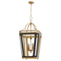 Quorum 840-4-5947 Pendant, UL Damp Rated, Matte Black|Brushed Brass