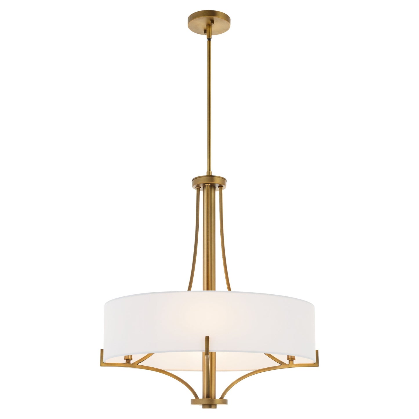Quorum 841-4-47 Pendant, UL Damp Rated, Brushed Brass