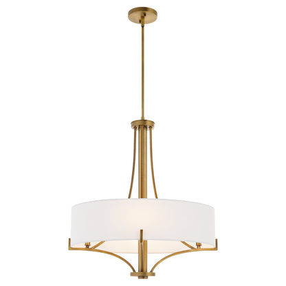 Quorum 841-4-47 Pendant, UL Damp Rated, Brushed Brass