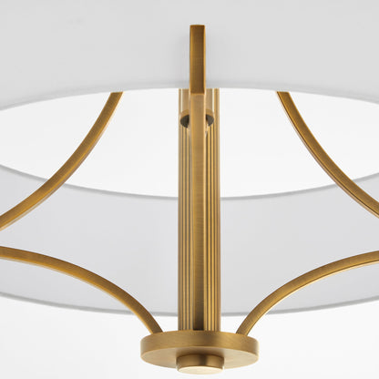 Quorum 841-4-47 Pendant, UL Damp Rated, Brushed Brass