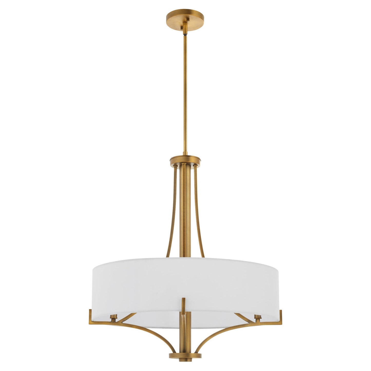 Quorum 841-4-47 Pendant, UL Damp Rated, Brushed Brass