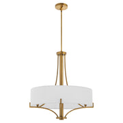 Quorum 841-4-47 Pendant, UL Damp Rated, Brushed Brass