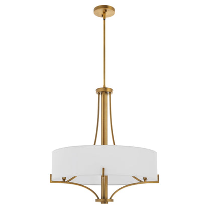 Quorum 841-4-47 Pendant, UL Damp Rated, Brushed Brass