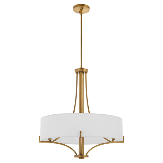 Quorum 841-4-47 Pendant, UL Damp Rated, Brushed Brass