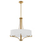 Quorum 841-4-47 Pendant, UL Damp Rated, Brushed Brass