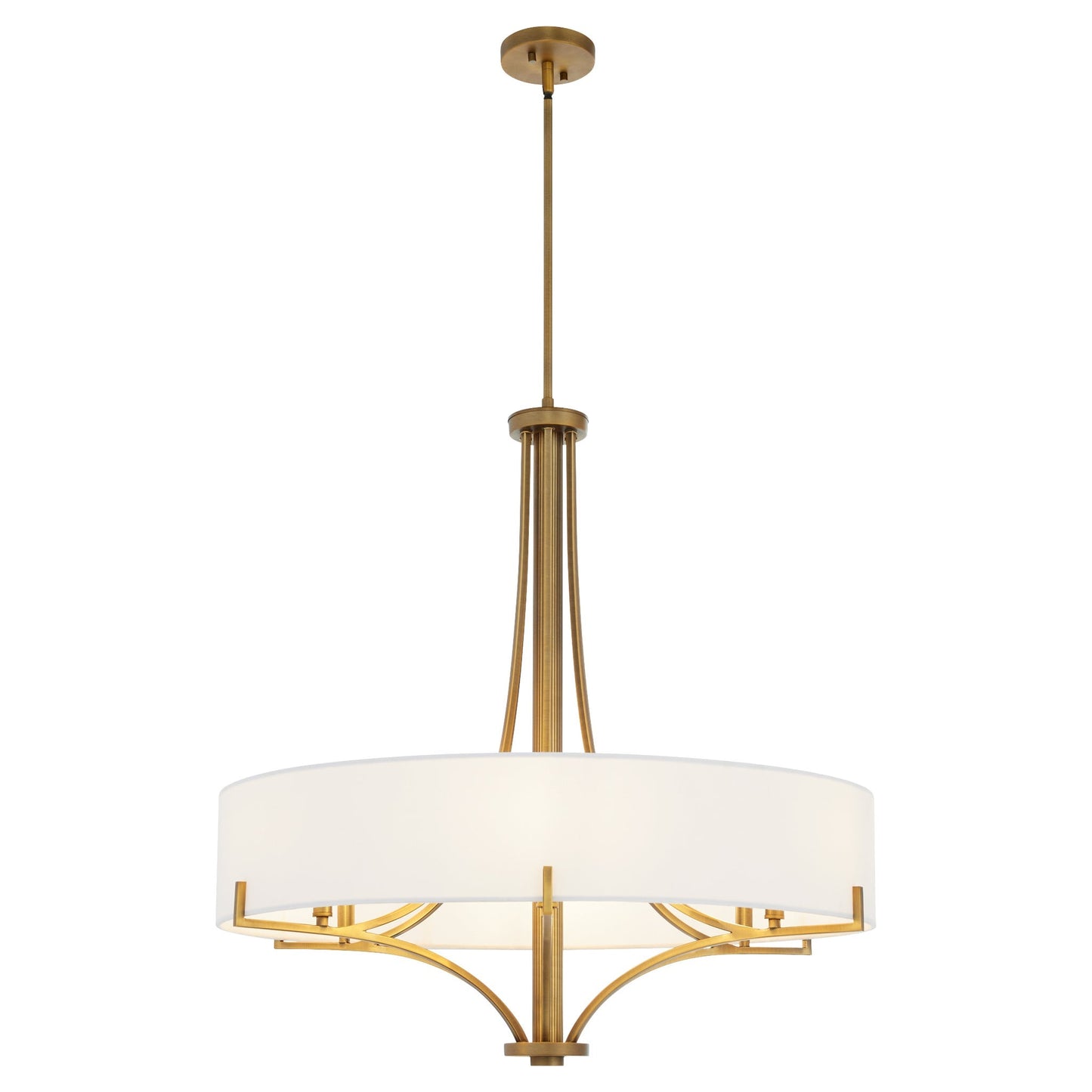 Quorum 841-6-47 Pendant, UL Damp Rated, Brushed Brass