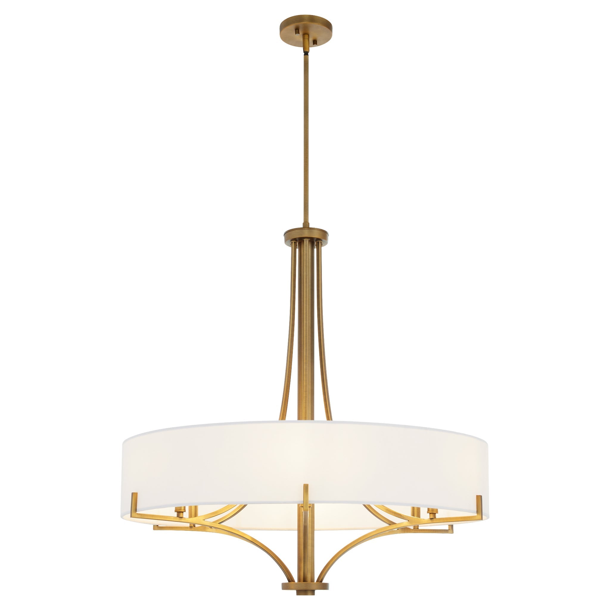 Quorum 841-6-47 Pendant, UL Damp Rated, Brushed Brass
