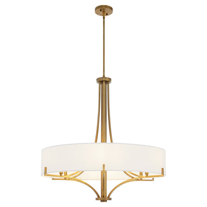 Quorum 841-6-47 Pendant, UL Damp Rated, Brushed Brass
