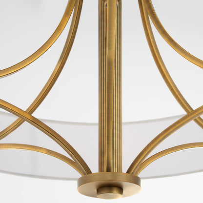 Quorum 841-6-47 Pendant, UL Damp Rated, Brushed Brass