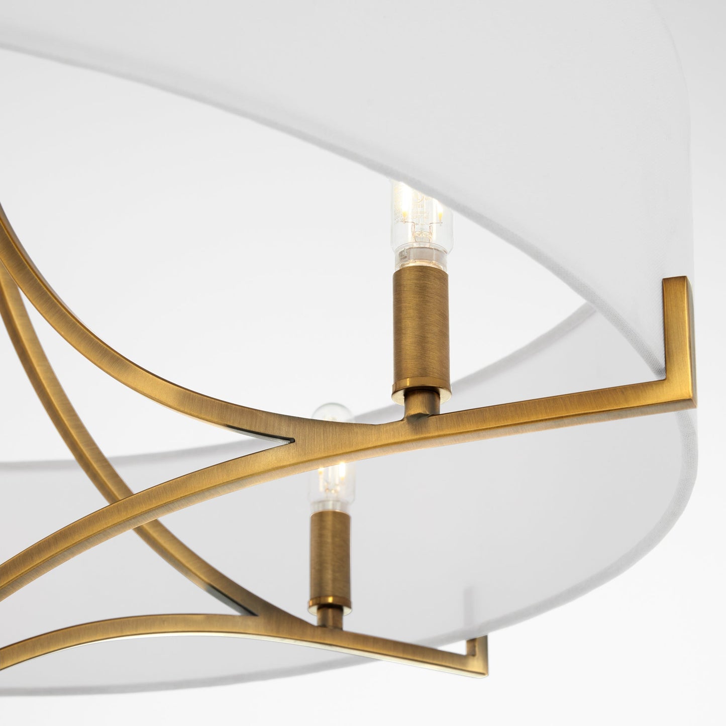 Quorum 841-6-47 Pendant, UL Damp Rated, Brushed Brass