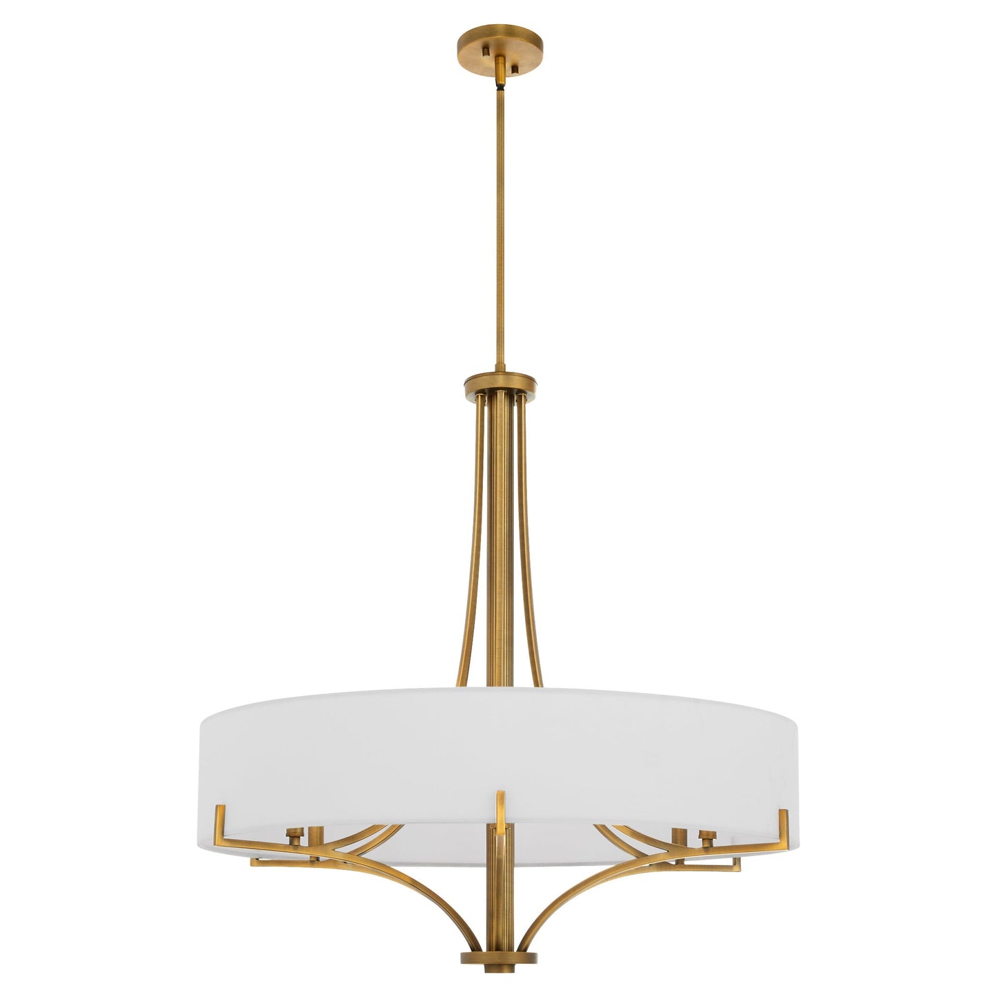 Quorum 841-6-47 Pendant, UL Damp Rated, Brushed Brass