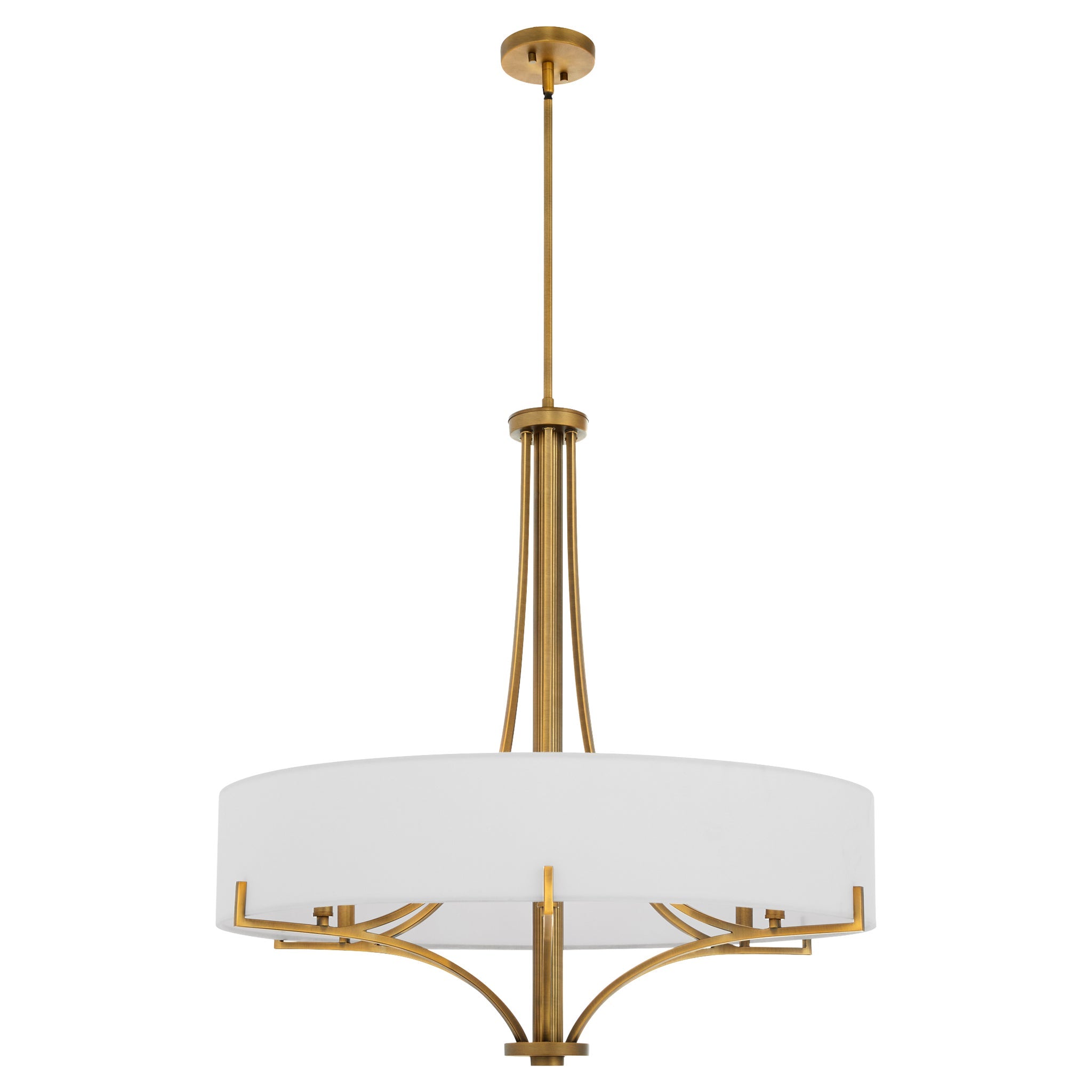 Quorum 841-6-47 Pendant, UL Damp Rated, Brushed Brass
