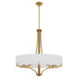 Quorum 841-6-47 Pendant, UL Damp Rated, Brushed Brass