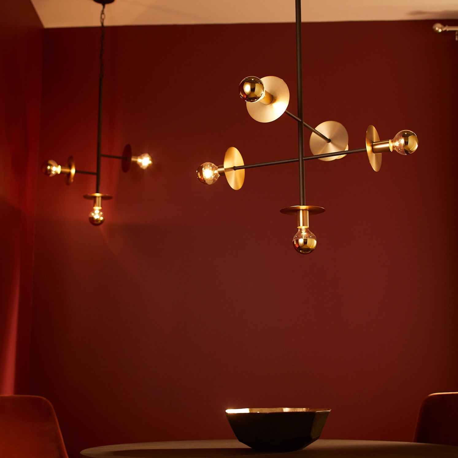 Quorum Voyager 843-5-6980 Pendant - Textured Black W/ Aged Brass