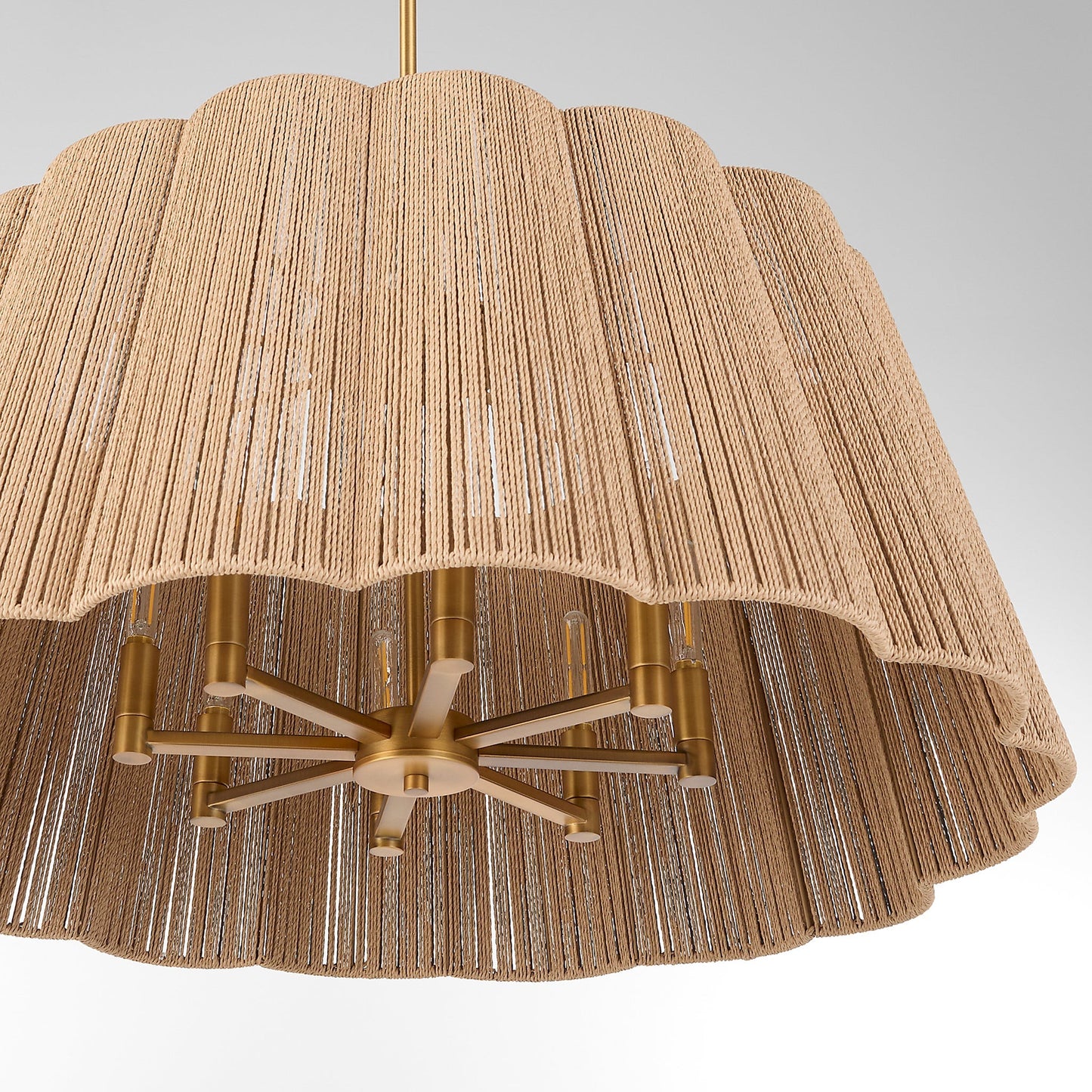 Quorum 851-8-47 Pendant, UL Damp Rated, Brushed Brass