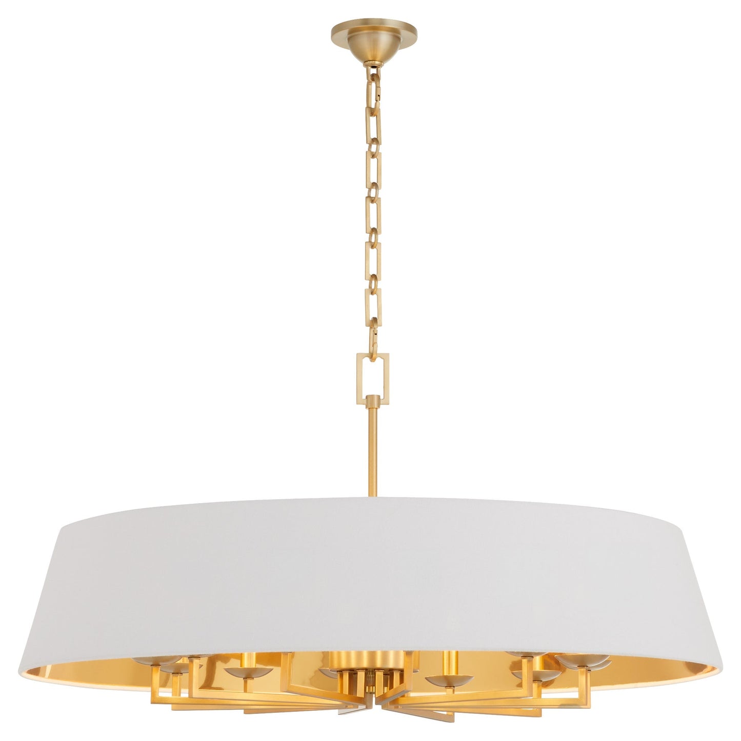 Quorum 8561-12-80 Pendant, UL Damp Rated, Aged Brass