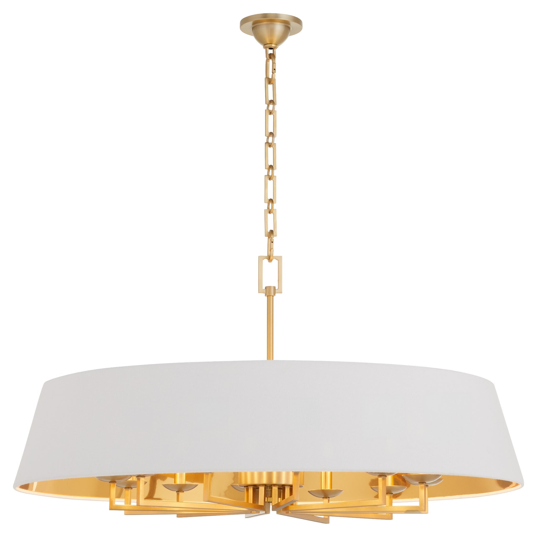 Quorum 8561-12-80 Pendant, UL Damp Rated, Aged Brass